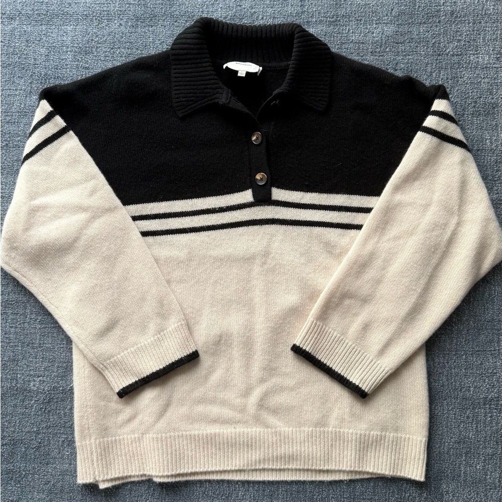 Reformation Brooklyn Cashmere Polo Sweater